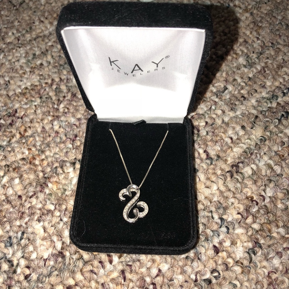 KAY Jewelers double heart necklace